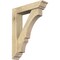 Ekena Millwork Balboa Traditional Rough Sawn Bracket w/ Offset Brace, Douglas Fir, 6"W x 26"D x 34"H BKT0604X26X34BOA01RDF - alternate 1